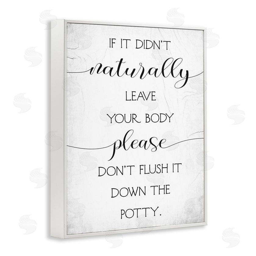 Stupell Studio | Don't Flush Down Potty Quote