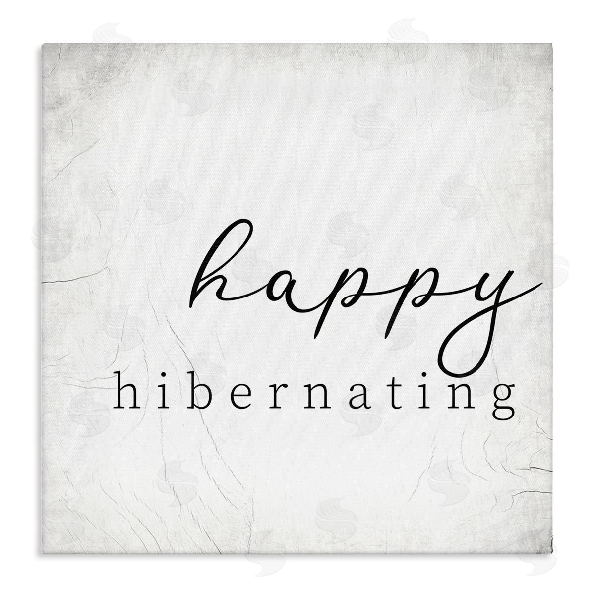 Happy Hibernating Rustic Winter Canvas Wall Art, Home Decor by Stupell Studio