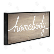 Stupell Studio | Charming Homebody Cursive Text