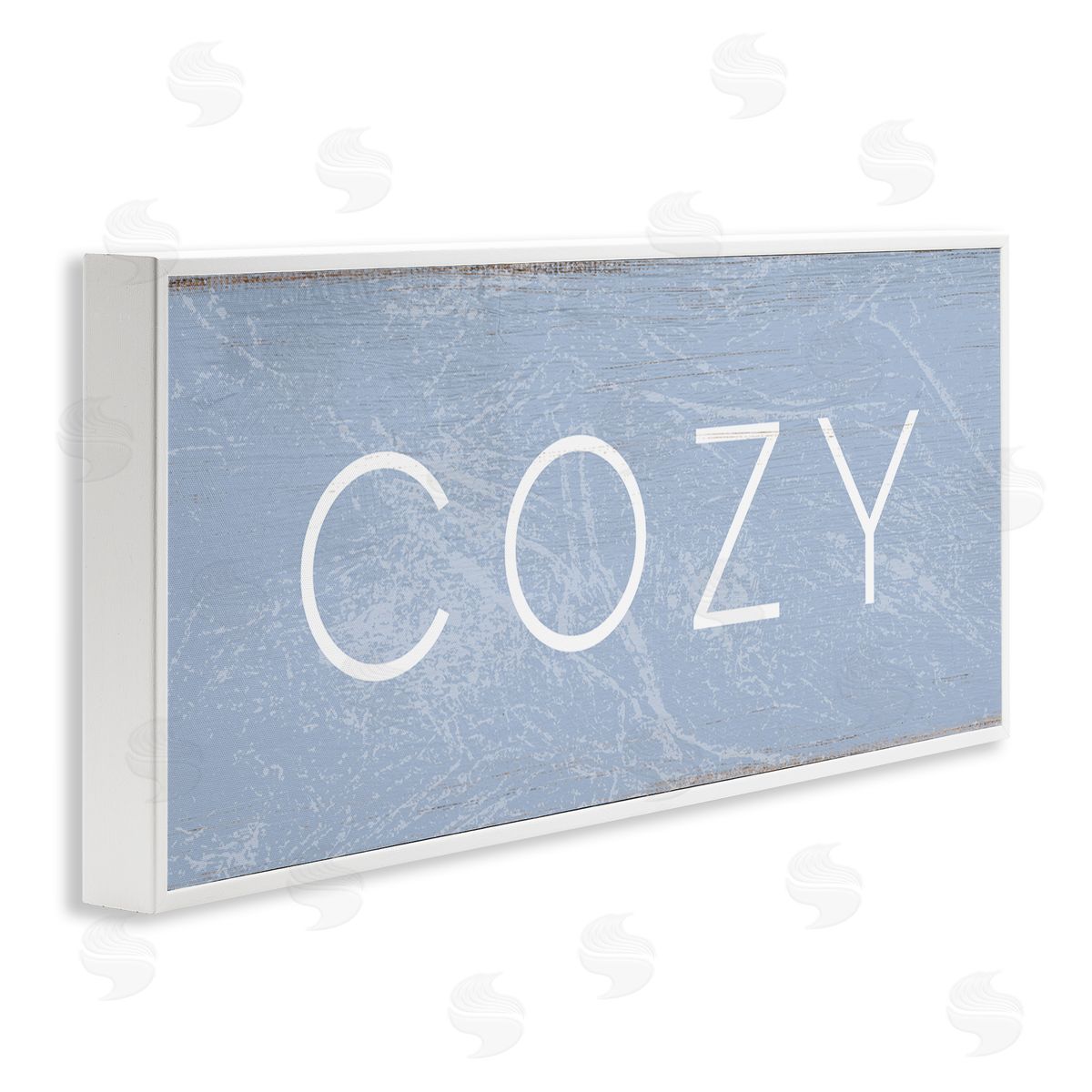 Cozy Charming Distressed Phrase White Frame Print Wall Art, Home Decor by Stupell Studio