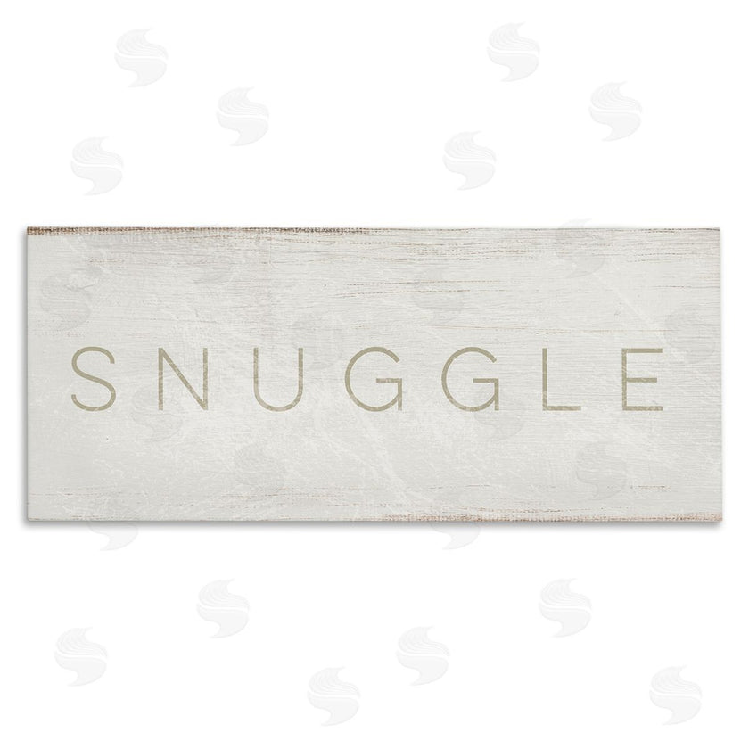 Stupell Studio | Snuggle Text Minimal Distressed Paint