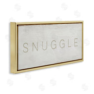 Stupell Studio | Snuggle Text Minimal Distressed Paint