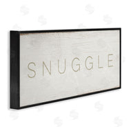 Stupell Studio | Snuggle Text Minimal Distressed Paint
