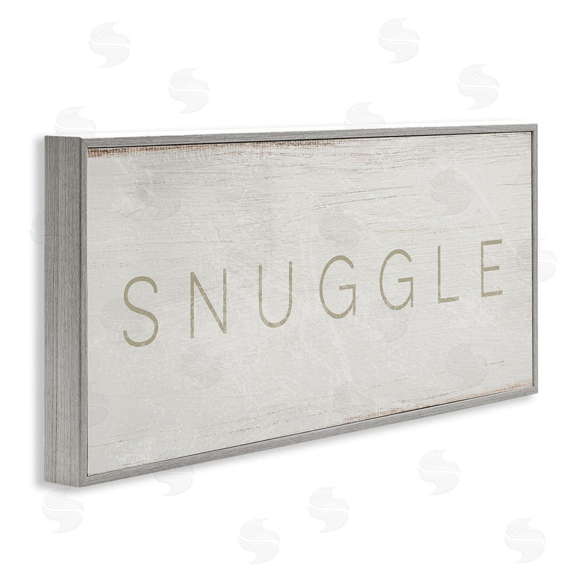Stupell Studio | Snuggle Text Minimal Distressed Paint