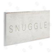 Stupell Studio | Snuggle Text Minimal Distressed Paint