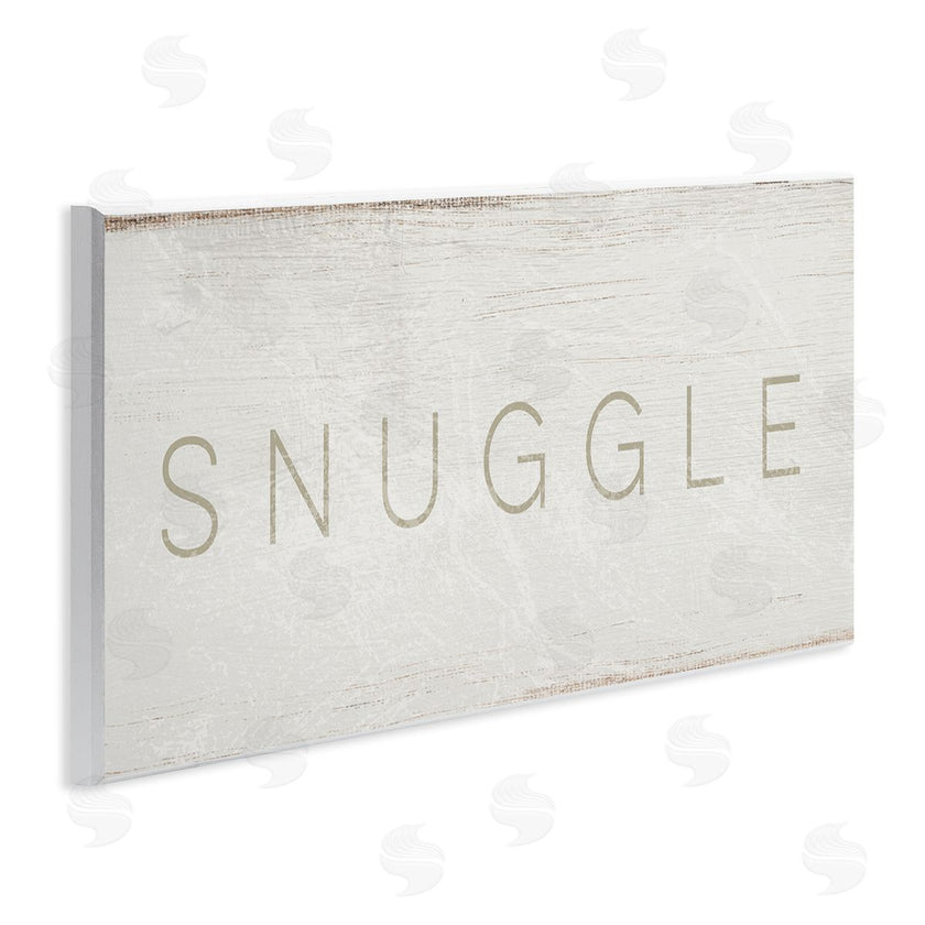Stupell Studio | Snuggle Text Minimal Distressed Paint