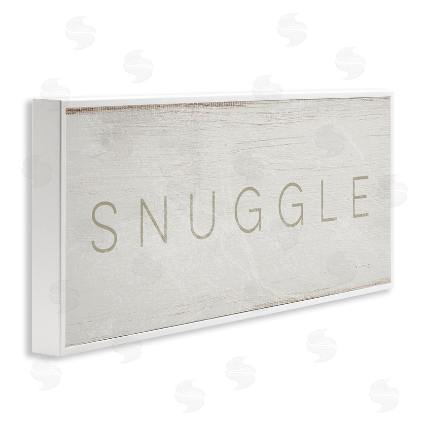 Stupell Studio | Snuggle Text Minimal Distressed Paint