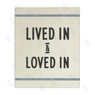 Stupell Studio | Lived In Loved In Blue Bistro Stripe