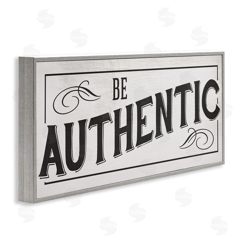 Stupell Studio | Be Authentic Bold Typography Swirls