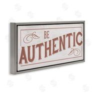 Stupell Studio | Be Authentic Soft Red Typography