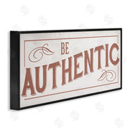 Stupell Studio | Be Authentic Soft Red Typography