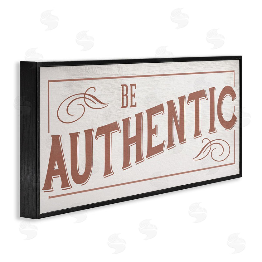 Stupell Studio | Be Authentic Soft Red Typography