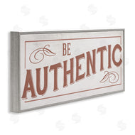Stupell Studio | Be Authentic Soft Red Typography