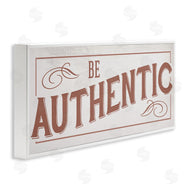 Stupell Studio | Be Authentic Soft Red Typography