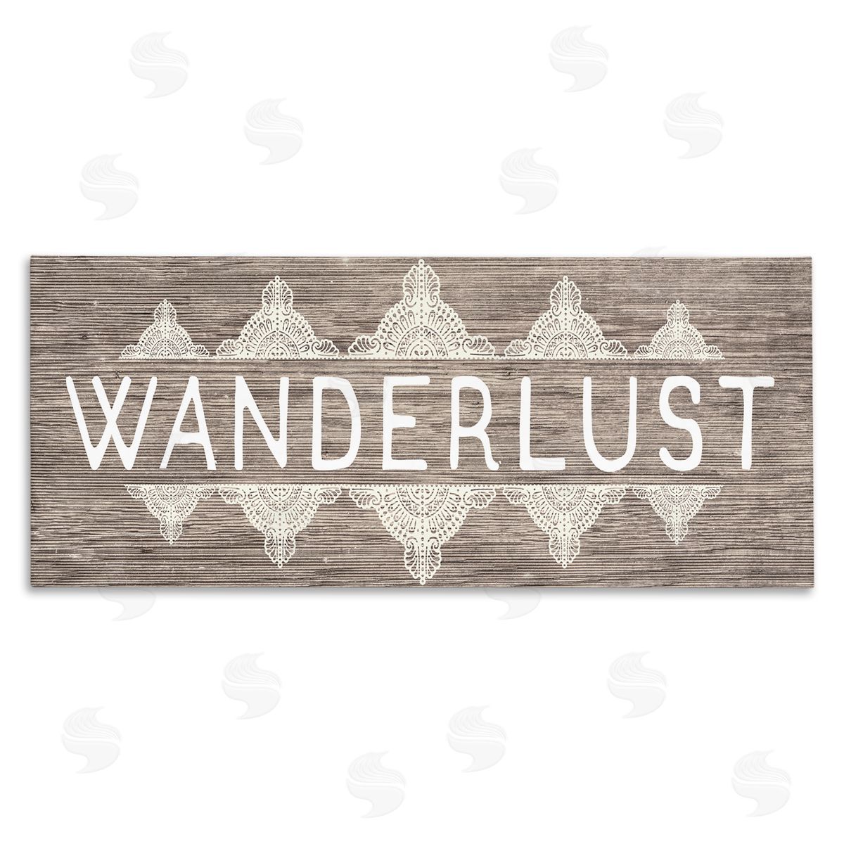 Stupell Studio Rustic Wanderlust Paisley Pattern Canvas Wall Art