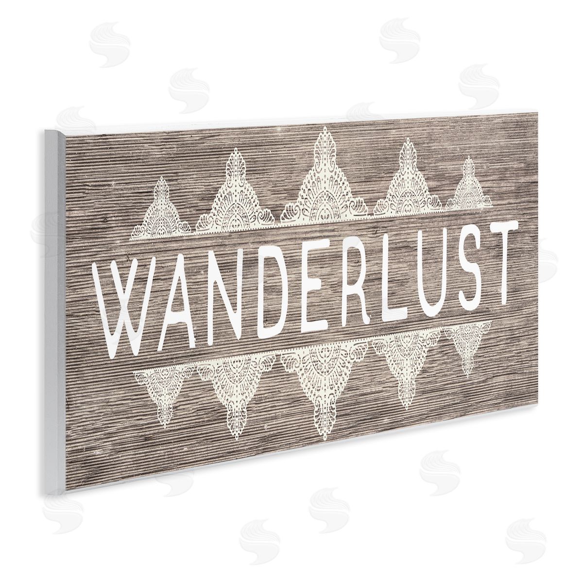 Stupell Studio Rustic Wanderlust Paisley Pattern Wall Plaque Art