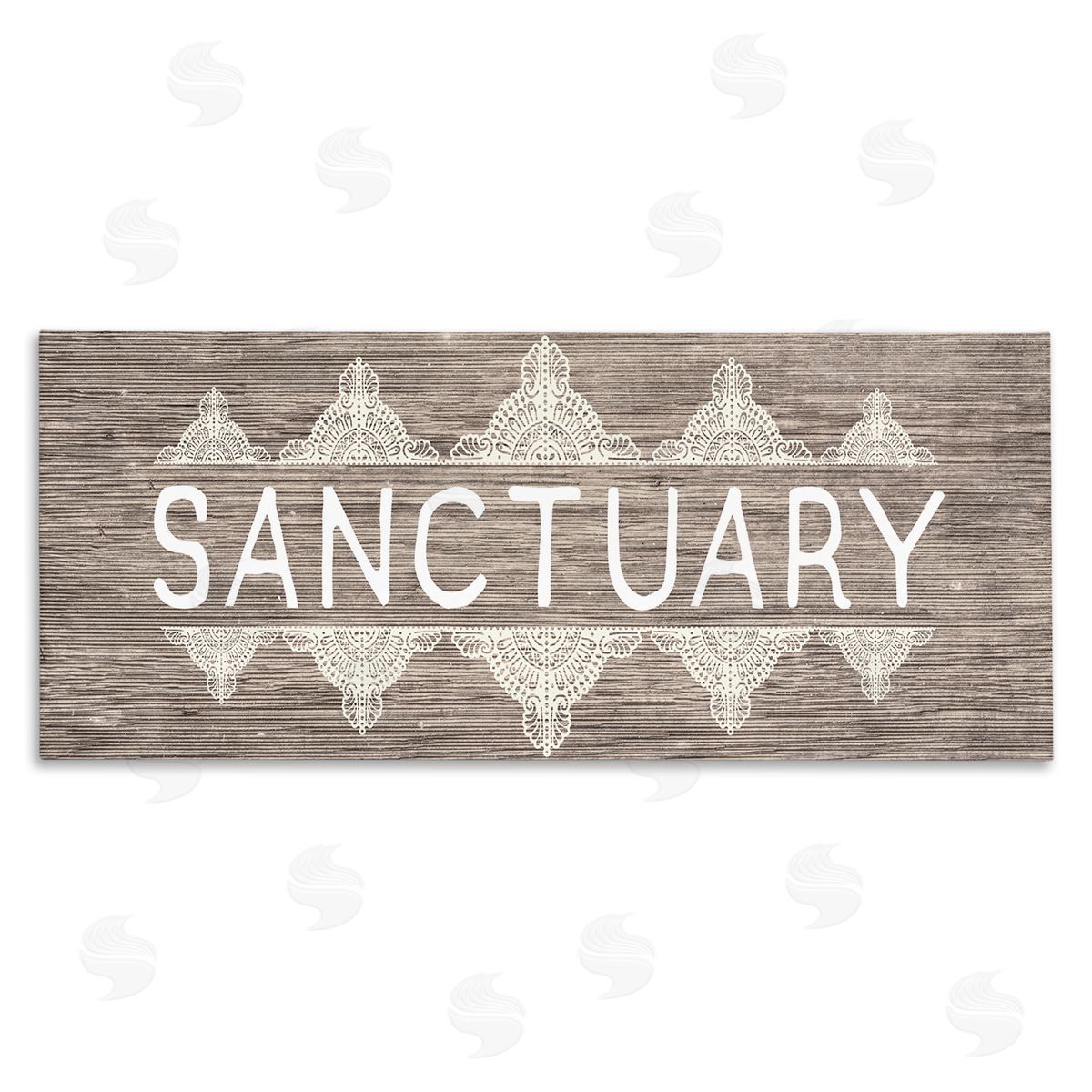 Sanctuary with Paisley Pattern Canvas Wall Art, Home Decor by Stupell Studio