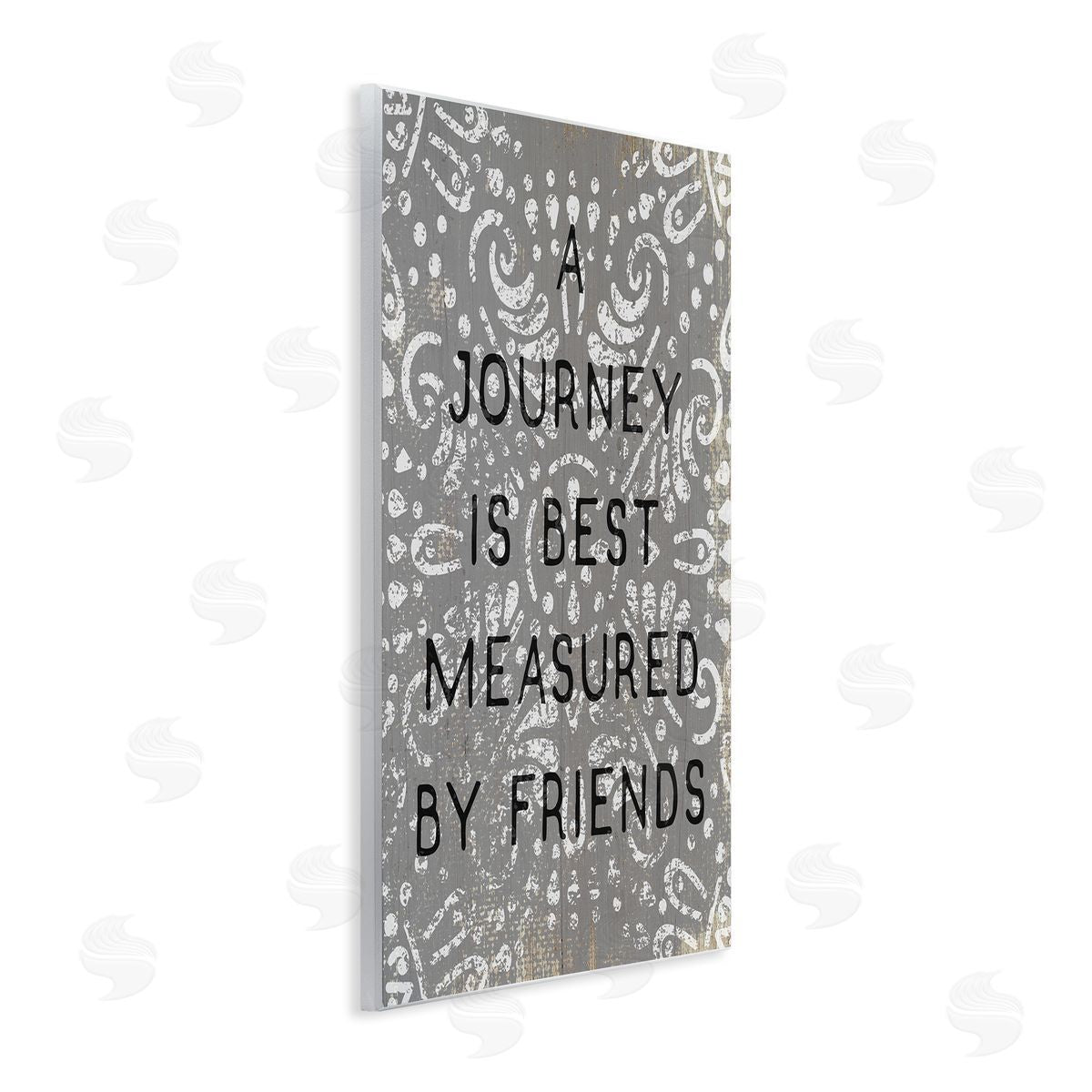 Stupell Studio Best Measured by Friends Distressed Boho Wall Plaque Art