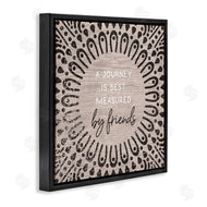 Stupell Studio | Best Measured By Friends Moroccan Pattern