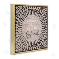 Stupell Studio | Best Measured By Friends Moroccan Pattern