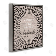 Stupell Studio | Best Measured By Friends Moroccan Pattern