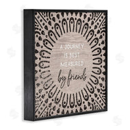 Stupell Studio | Best Measured By Friends Moroccan Pattern