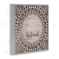 Stupell Studio | Best Measured By Friends Moroccan Pattern