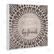 Stupell Studio | Best Measured By Friends Moroccan Pattern