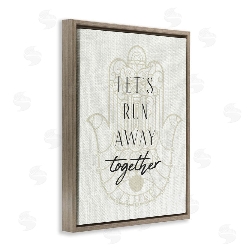 Stupell Studio | Runaway Together Moroccan Khmissa Pattern
