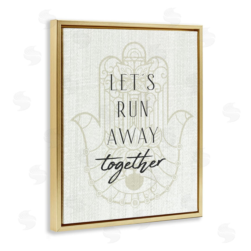 Stupell Studio | Runaway Together Moroccan Khmissa Pattern