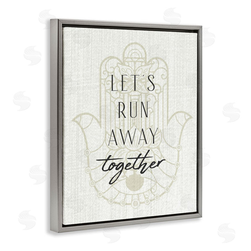 Stupell Studio | Runaway Together Moroccan Khmissa Pattern
