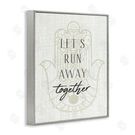 Stupell Studio | Runaway Together Moroccan Khmissa Pattern