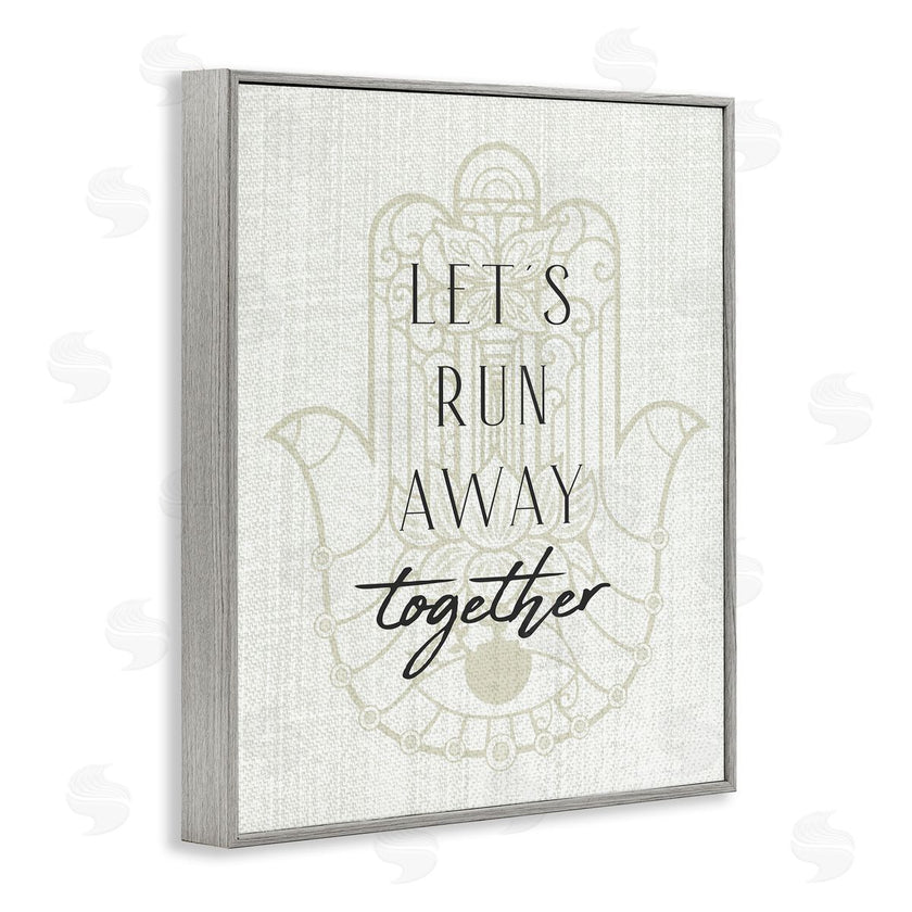 Stupell Studio | Runaway Together Moroccan Khmissa Pattern