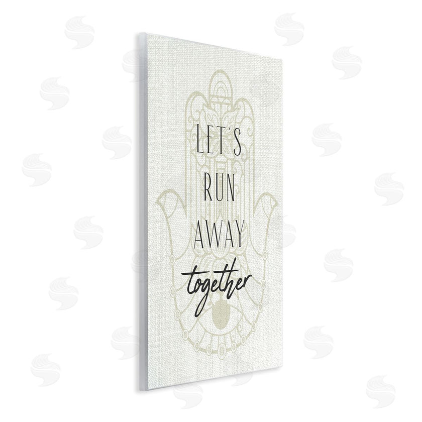 Stupell Studio | Runaway Together Moroccan Khmissa Pattern