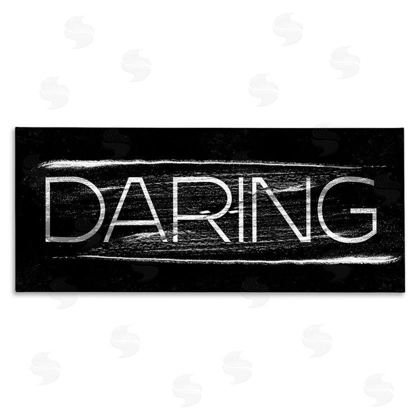 Stupell Studio | Bold Daring Text Paint Stroke