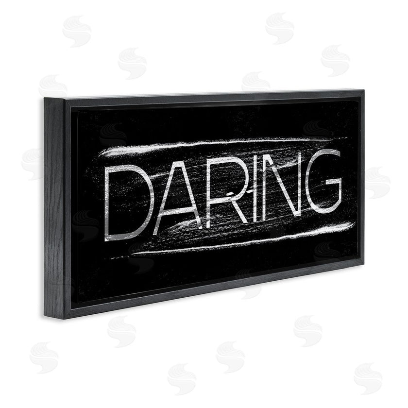 Stupell Studio | Bold Daring Text Paint Stroke