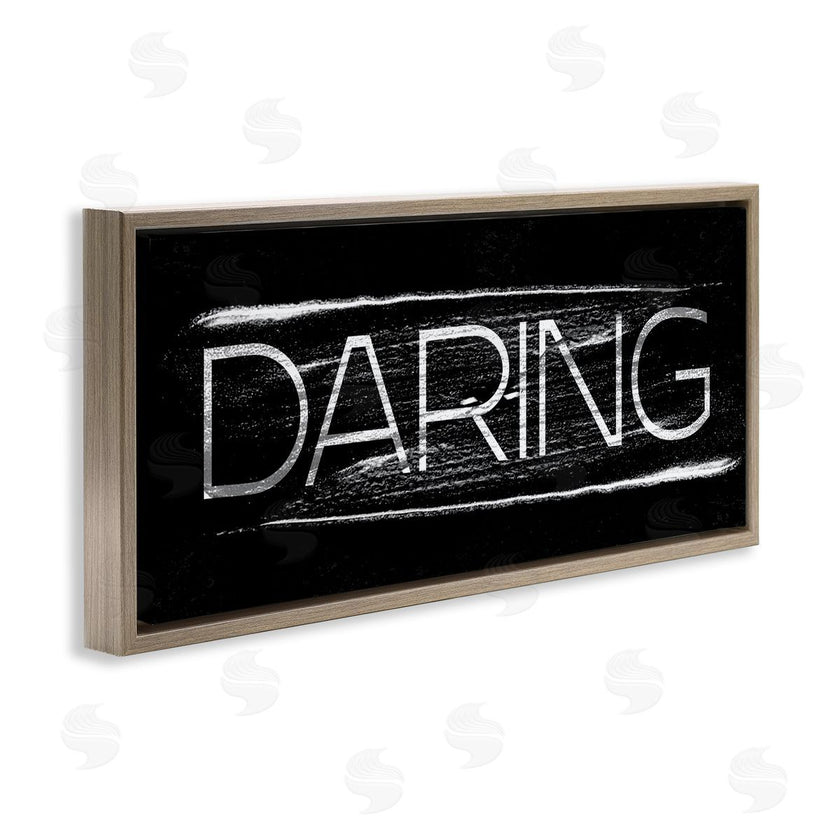 Stupell Studio | Bold Daring Text Paint Stroke