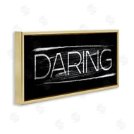 Stupell Studio | Bold Daring Text Paint Stroke