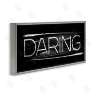 Stupell Studio | Bold Daring Text Paint Stroke