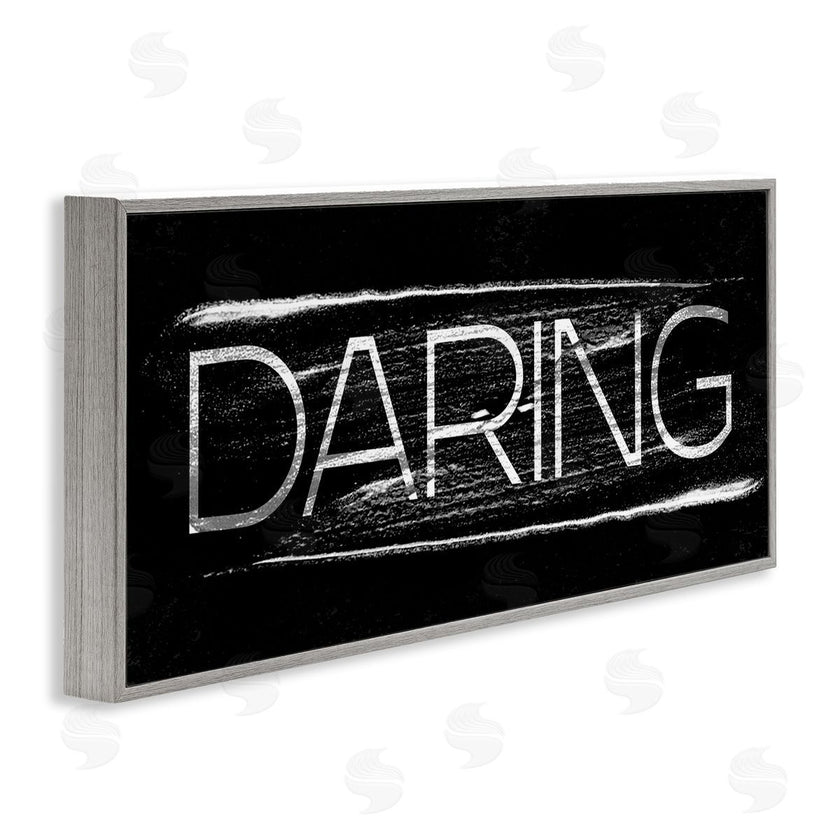 Stupell Studio | Bold Daring Text Paint Stroke