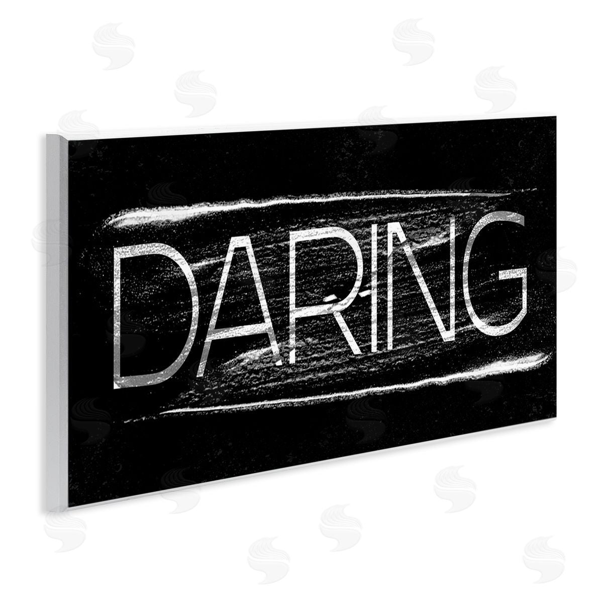 Stupell Studio Bold Daring Text Paint Stroke Wall Plaque Art
