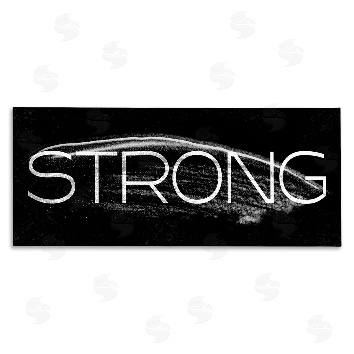 Stupell Studio Strong Phrase Bold Paint Stroke Canvas Wall Art