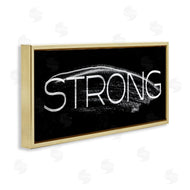 Stupell Studio | Strong Phrase Bold Paint Stroke