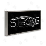 Stupell Studio | Strong Phrase Bold Paint Stroke