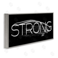 Stupell Studio | Strong Phrase Bold Paint Stroke