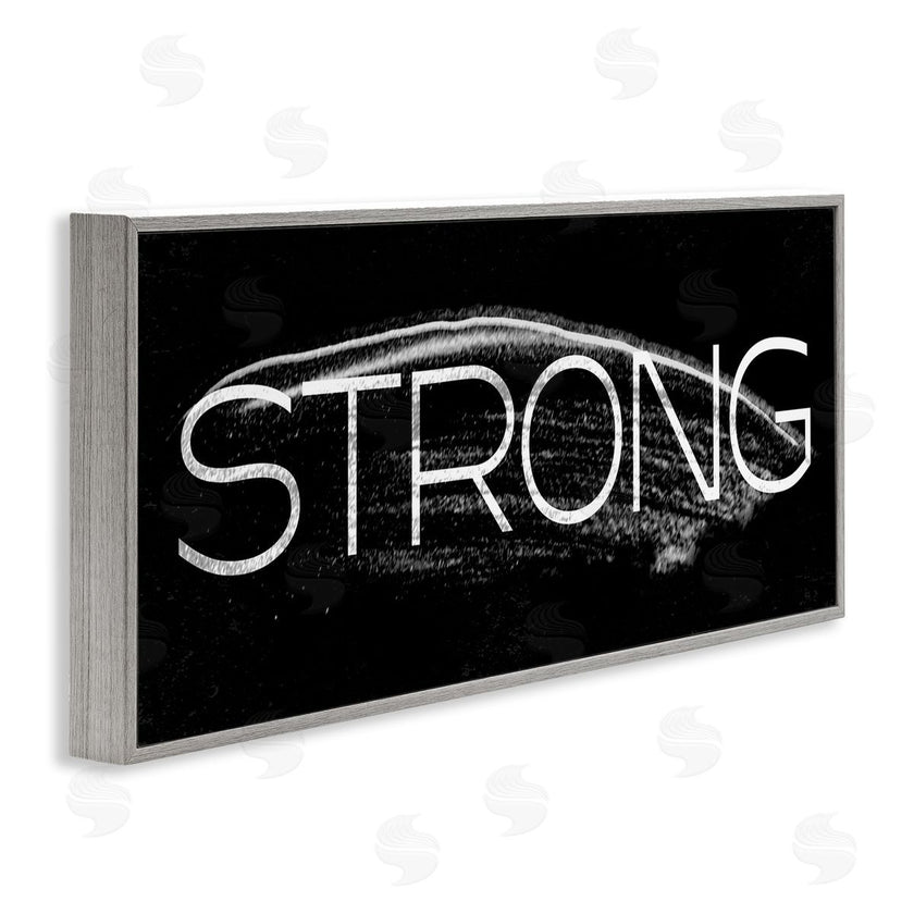 Stupell Studio | Strong Phrase Bold Paint Stroke