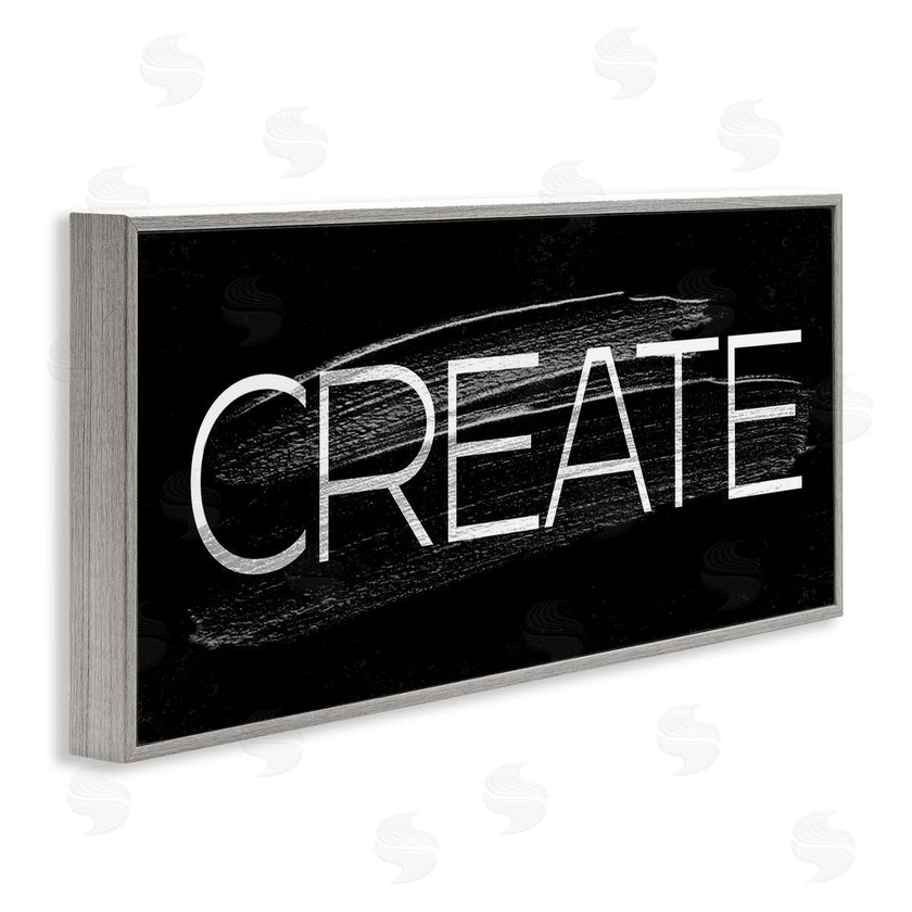 Stupell Studio | Create Text Paint Stroke