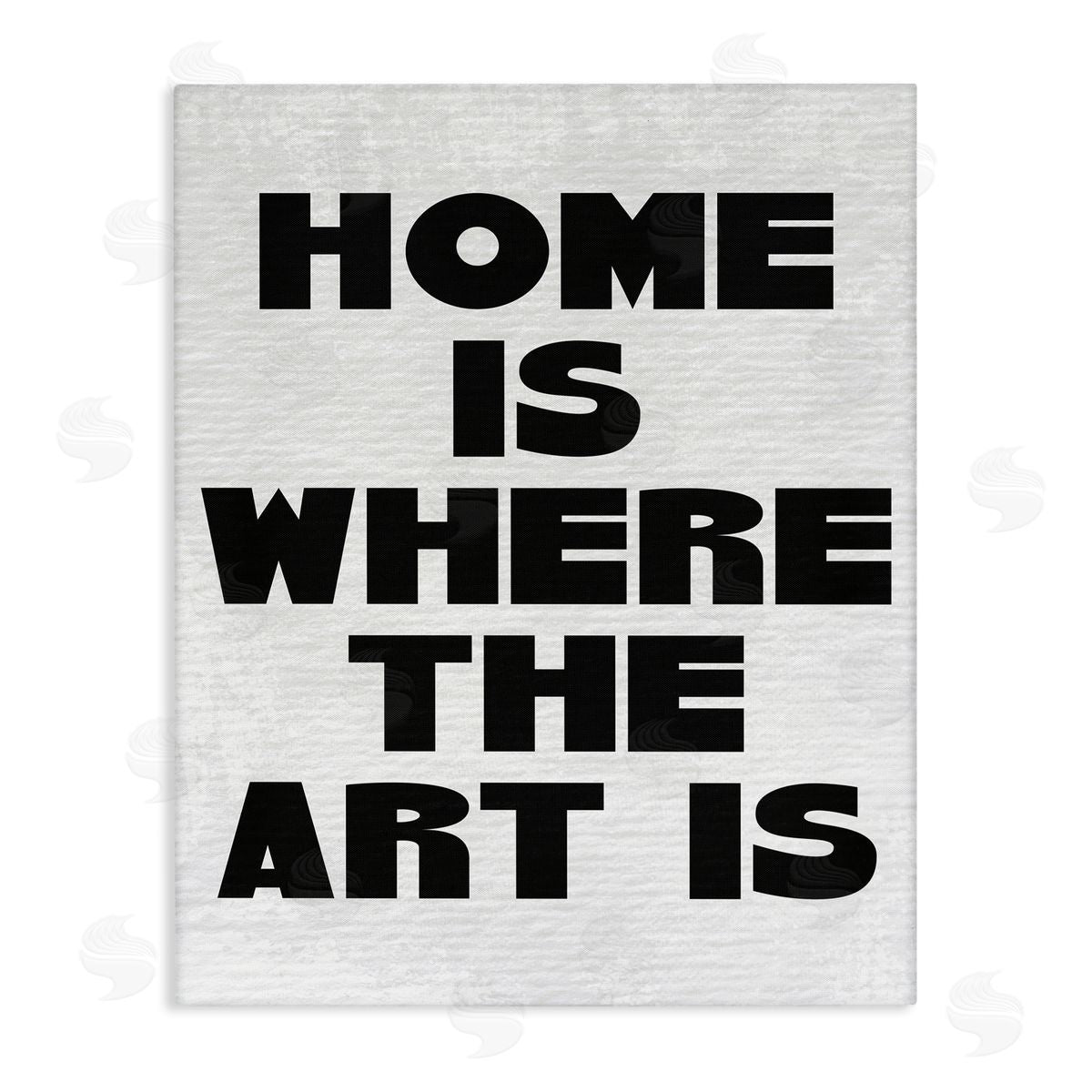 Stupell Studio Home Is Where Art Is Minimal Canvas Wall Art