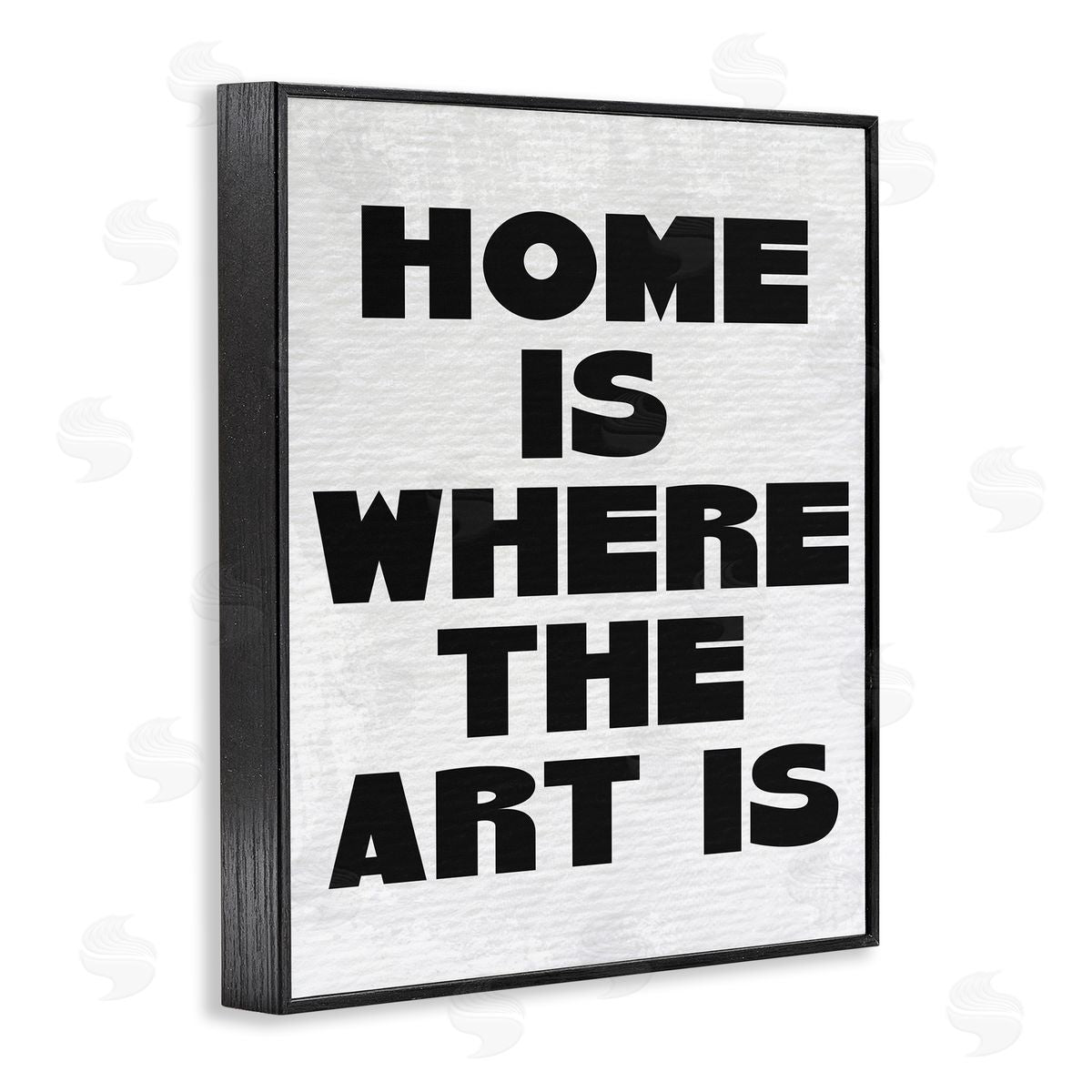 Stupell Studio Home Is Where Art Is Minimal Black Framed Giclee Wall Art