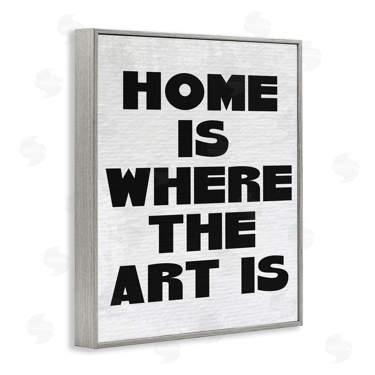 Stupell Studio Home Is Where Art Is Minimal Gray Framed Giclee Wall Art